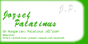 jozsef palatinus business card